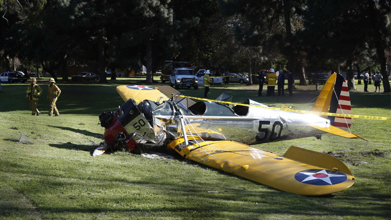 Σε βλάβη του κινητήρα αποδίδεται το αεροπορικό ατύχημα του Χάρισον Φορντ
