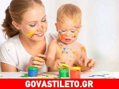 Ζωγραφίζουμε με σπιτικές δαχτυλομπογιές