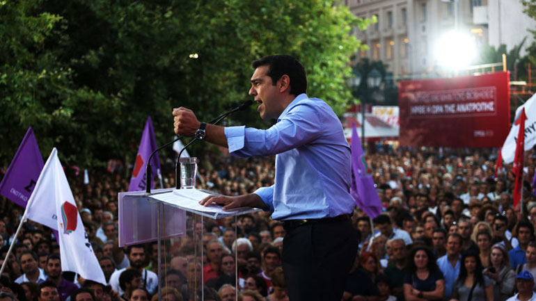 Ομιλία Αλ. Τσίπρα στο Σύνταγμα