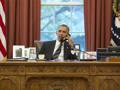 Τηλεφωνική επικοινωνία Ομπάμα με τον πρόεδρο της Αιγύπτου