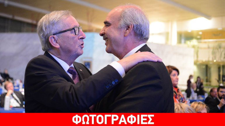 Η αγκαλιά Γιούνκερ-Μεϊμαράκη στη Μαδρίτη