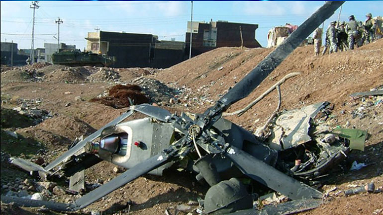 Σύροι αντάρτες κατέρριψαν ελικόπτερο στη Χάμα