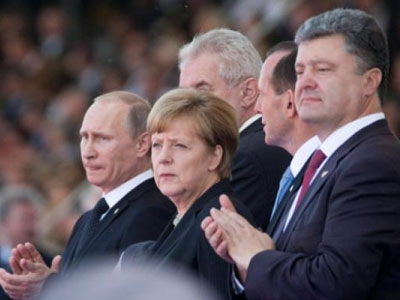 Τηλεφωνική επικοινωνία Ολάντ – Μέρκελ με Πούτιν και Ποροσένκο