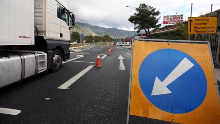 Εκτροπή κυκλοφορίας σε τμήμα της Κορίνθου – Πατρών το βράδυ της Δευτέρας