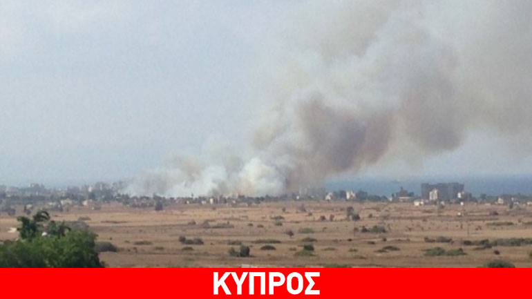Μεγάλη πυρκαγιά στην κατεχόμενη Αμμόχωστο