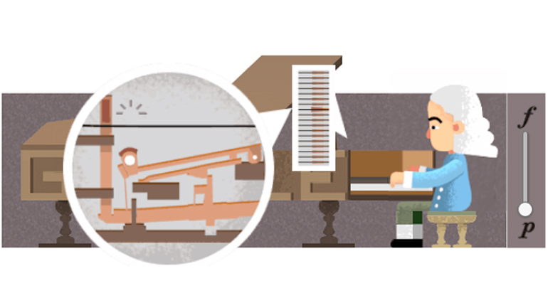 Google: Αφιερωμένο στον δημιουργό του πιάνου, Μπαρτολομέο Κριστοφόρι το νέο doodle