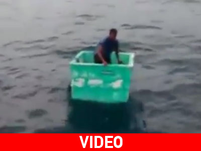 Ναυαγός έζησε για πέντε ημέρες σε μια ψαροκασέλα