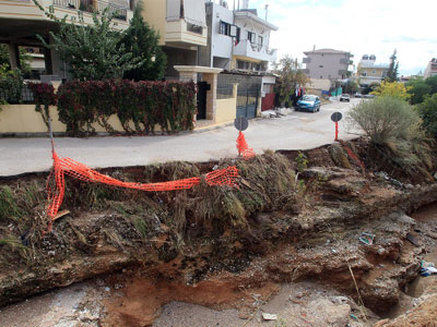 Στα 900.000 ευρώ το κόστος αποκατάστασης των ζημιών από τις πλημμύρες