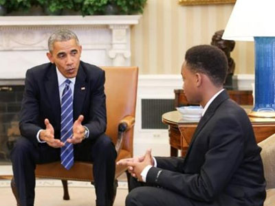 Στα σαλόνια του Λευκού Οίκου έφτασε ο 13χρονος Βιντάλ Τσάστανετ