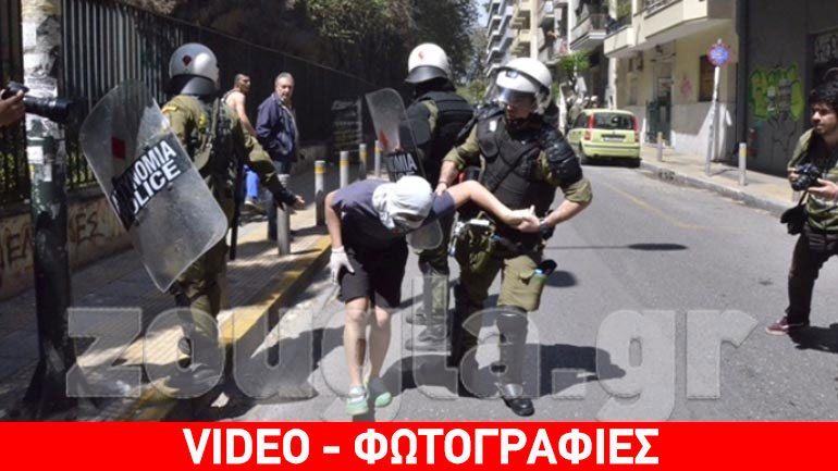 Προσαγωγές νεαρών από τα Εξάρχεια on camera