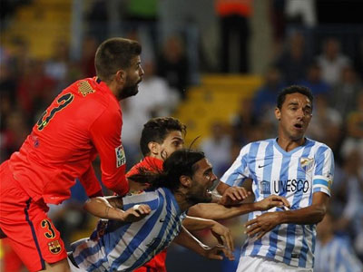 Η Μάλαγα «φρέναρε» την Μπαρτσελόνα Η Μάλαγα «φρέναρε» την Μπαρτσελόνα