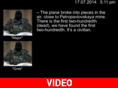 Ουκρανία: Υποκλοπή συνομιλίας αυτονομιστών για το μοιραίο Boeing