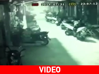 Η στιγμή της έκρηξης του αγωγού φυσικού αερίου στην Ταϊβάν