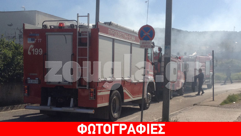 Πυρκαγιά σε αποθήκη στα Άνω Λιόσια