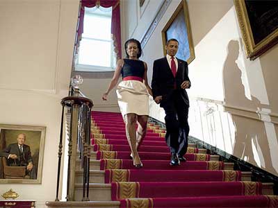 Barack και Michelle Obama σε ρόλο… διακοσμητή