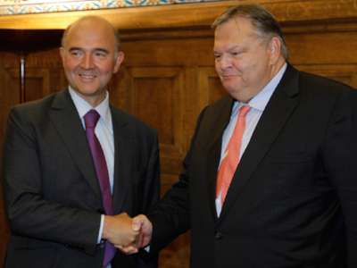 Μήνυμα αποφασιστικότητας από Βενιζέλο και Μοσκοβισί