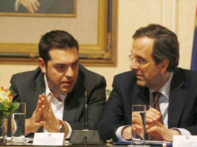 Δυο ντιμπέιτ μεταξύ Αντ. Σαμαρά και Αλ. Τσίπρα ζητεί ο ΣυΡιζΑ