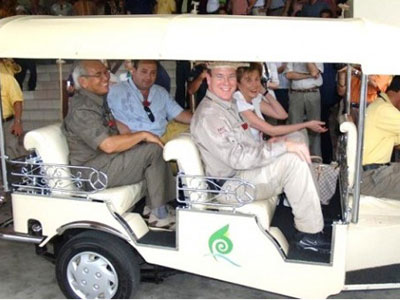 Με τον πρίγκιπα Αλβέρτο