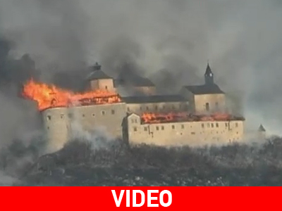 Σλοβακία: Κάηκε το ιστορικό κάστρο Krasna Horka