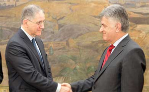 Με τον αντιπρόεδρο της Ιταλικής Βουλής, Ρόκο Μπουτιλιόνε