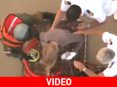 Βίντεο από την αεροδιακομιδή Γερμανίδας ασθενούς