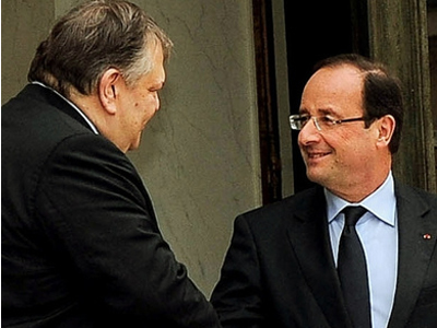 Συγχαρητήριο μήνυμα Ολάντ σε Βενιζέλο