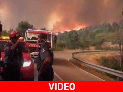 Στο έλεος των πυρκαγιών η Καταλονία