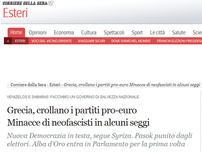 Νέες αντιδράσεις των ξένων ΜΜΕ για τα αποτελέσματα στην Ελλάδα