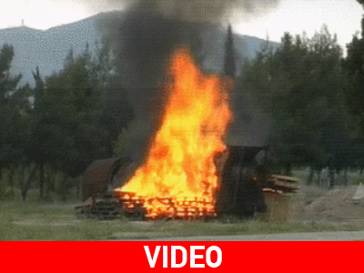 ΕΑΒ: Άσκηση ετοιμότητας για συντριβή, πτώση και πυρακγιά Μιράζ F16