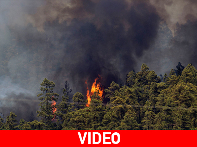 Bίντεο από τις πυρκαγιές που καίνε τις Κανάριες Νήσους Bίντεο από τις πυρκαγιές που καίνε τις Κανάριες Νήσους