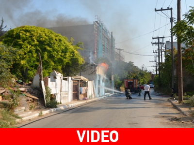 Θεσσαλονίκη: Πυρκαγιά σε παράπηγμα Ρομά στον Μύλο