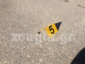 Ένας από τους κάλυκες που βρέθηκε στην περιοχή όπου δόθηκε η «μάχη» με τους ληστές