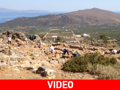 Βίντεο από το αρχαιολογικό εύρημα στην Ιεράπετρα