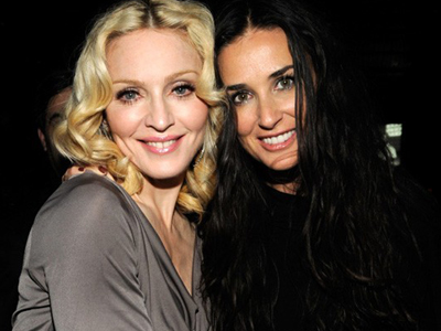 Η Μαντόνα στο πλευρό της Ντέμι Μουρ