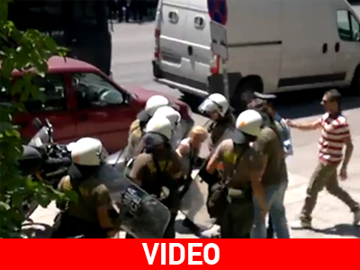 Ένταση κατά τη μεταφορά των συλληφθέντων οπαδών του ΠΑΟΚ στον εισαγγελέα