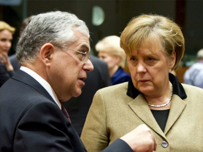 Ολοκληρώθηκε η συνάντηση Παπαδήμου- Μέρκελ