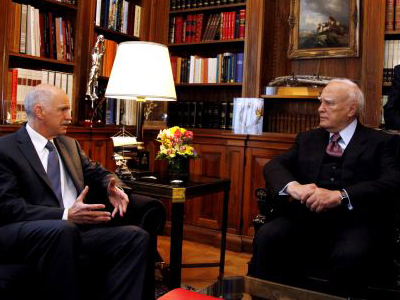 Συνάντηση Παπούλια- Παπανδρέου