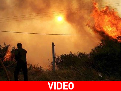 Μεγάλη πυρκαγιά στη Νοτιοδυτική Γαλλία