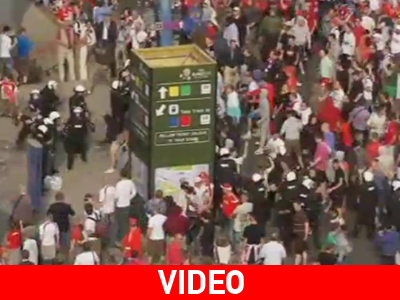 Euro 2012: Επεισόδια μεταξύ Ρώσων και Πολωνών οπαδών πριν τον αγώνα