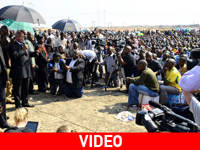 Ν. Αφρική: Εκδηλώσεις μνήμης για τους νεκρούς ανθρακωρύχους της Μαρικάνα