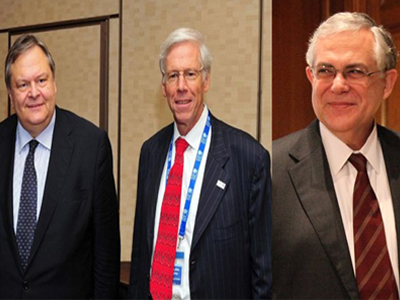 Συνάντηση Παπαδήμου- Νταλάρα- Βενιζέλου