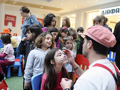 Facepainting και πειρατές στο Αthensheart