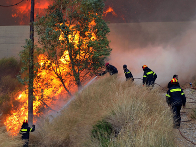 Πυρκαγιά στις Γλαφυρές Μαγνησίας