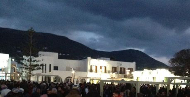 Από τη σημερινή μεγάλη αντιφασιστική συγκέντρωση στο νησί