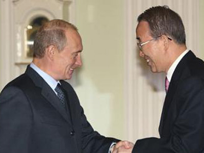 Συνάντηση Πούτιν – Μπαν Γκι Μουν αύριο στη Μόσχα