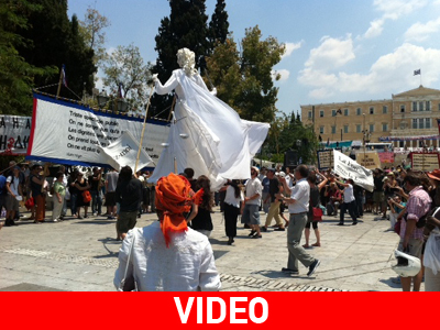 Γαλλικός θίασος στην πλατεία Συντάγματος