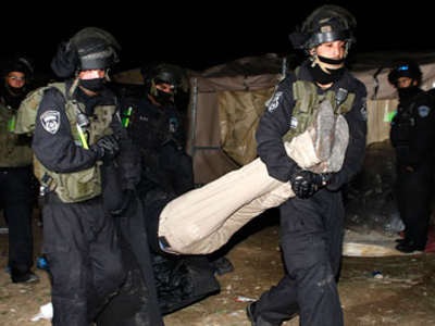 Η αστυνομία του Ισραήλ ξήλωσε σκηνές Παλαιστινίων στη ζώνη Ε1