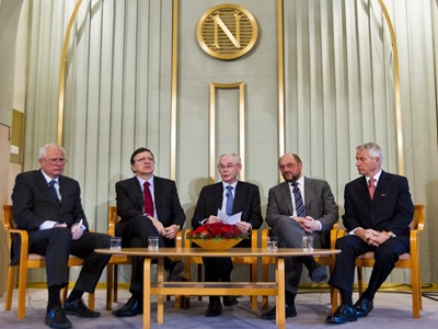 Στο Όσλο οι Ευρωπαίοι ηγέτες για το Νόμπελ Ειρήνης