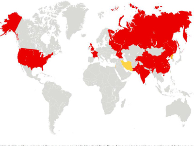 Το CNN παρουσιάζει τον παγκόσμιο πυρηνικό χάρτη