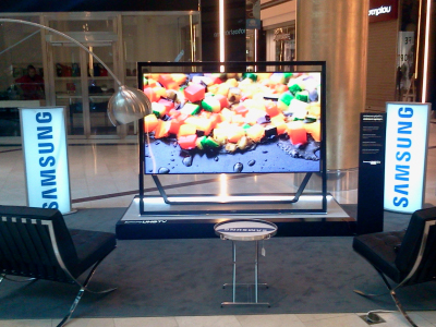 Η Samsung Smart TV Ultra HD S9 των 85 ιντσών στο Golden Hall!